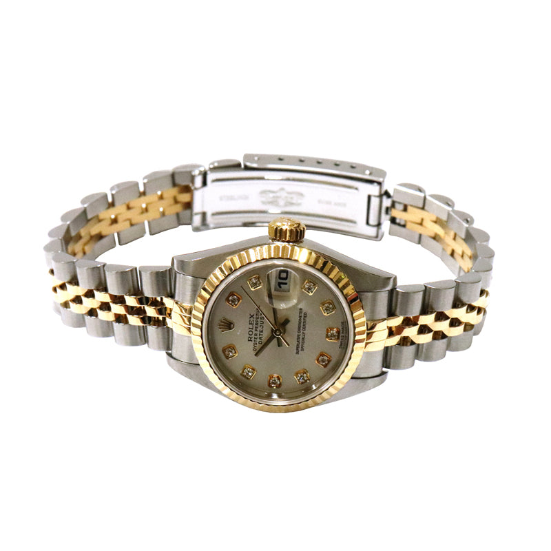 ROLEX　ロレックス　デイトジャスト　79173/Y番　SS×YG　シルバー文字盤