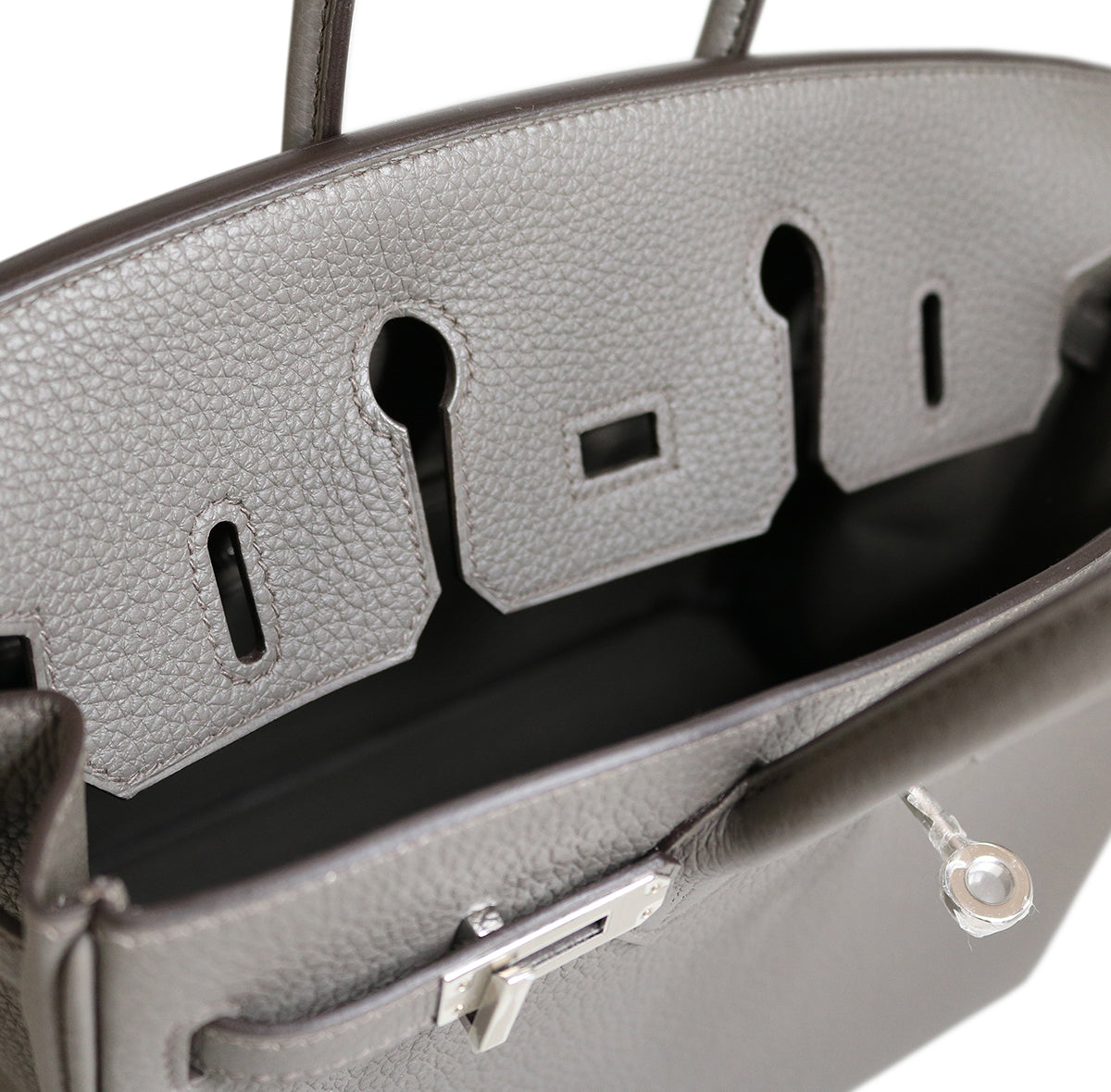HERMES　エルメス　トゴ　バーキン25　エタン/SV金具【新品】