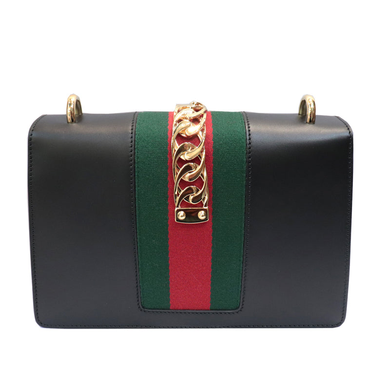 GUCCI　グッチ　シルヴィ　421882　ブラック【中古】
