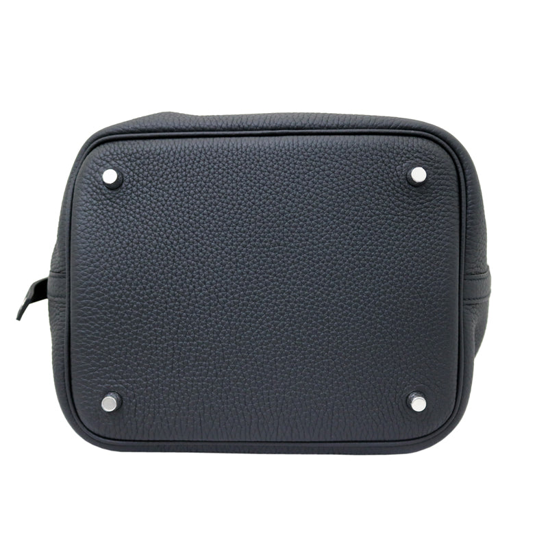 トリヨンクレマンス<BR>アリゲーターマット<BR>ピコタンロック タッチ MM<BR>ブラック/SV金具<BR>【未使用品】