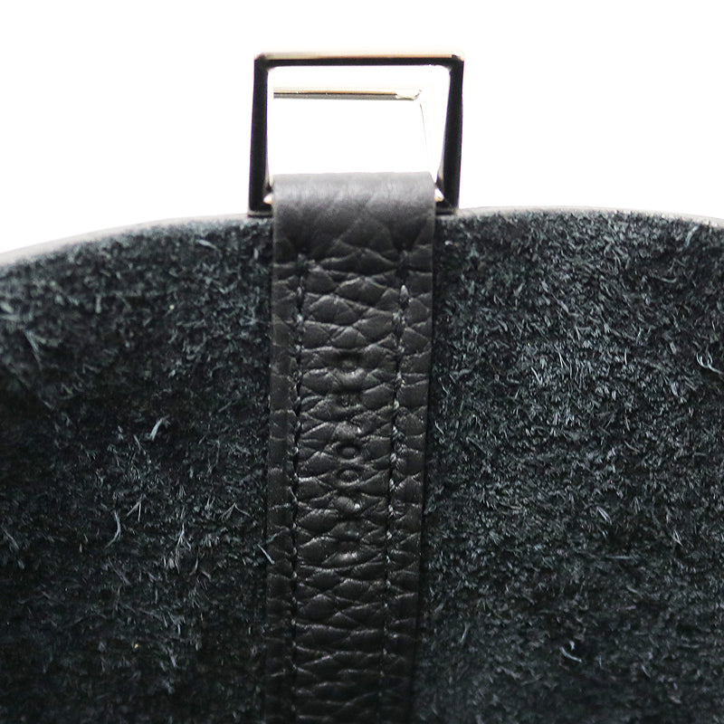 トリヨンクレマンス<BR>アリゲーターマット<BR>ピコタンロック タッチ MM<BR>ブラック/SV金具<BR>【未使用品】