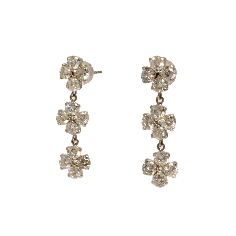 PT900 D2.00ct フラワーモチーフ ダイヤモンドピアス【新品】 – Celebrity
