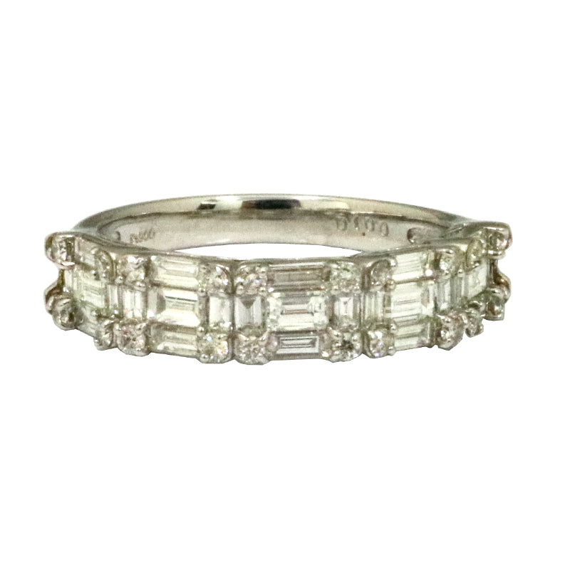 PT900/D1.00ct　バゲットダイヤモンド　リング【新品】