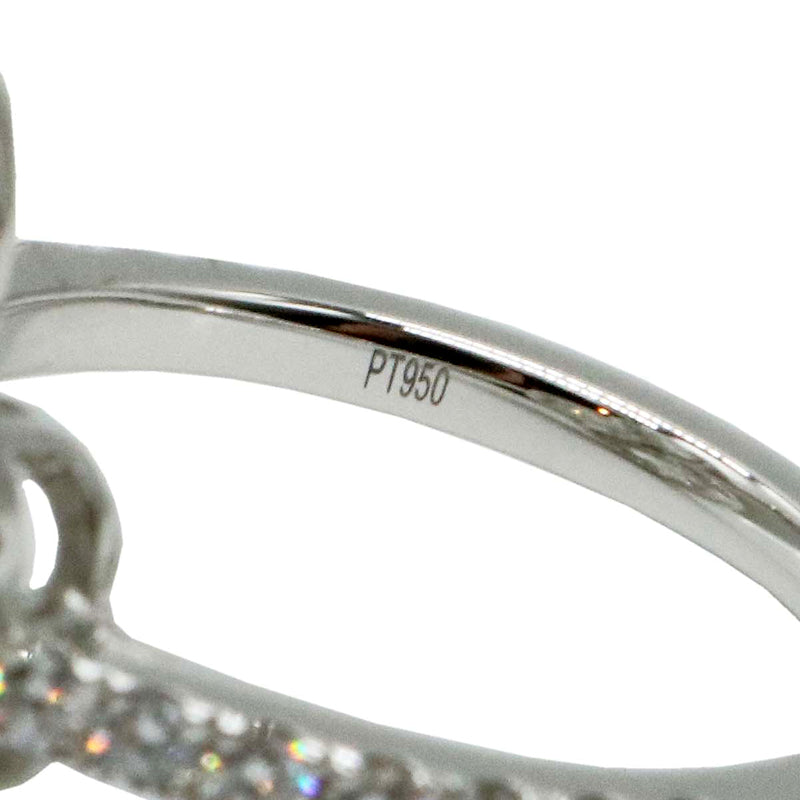 【新品】 Pt950 D 0.449ct ハート ダイヤ リング