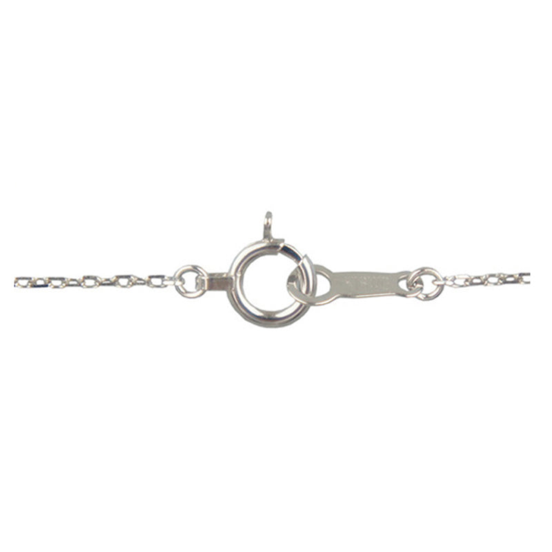 K18WG/D0.09ct　イニシャル「E」　ダイヤモンドペンダント【新品】