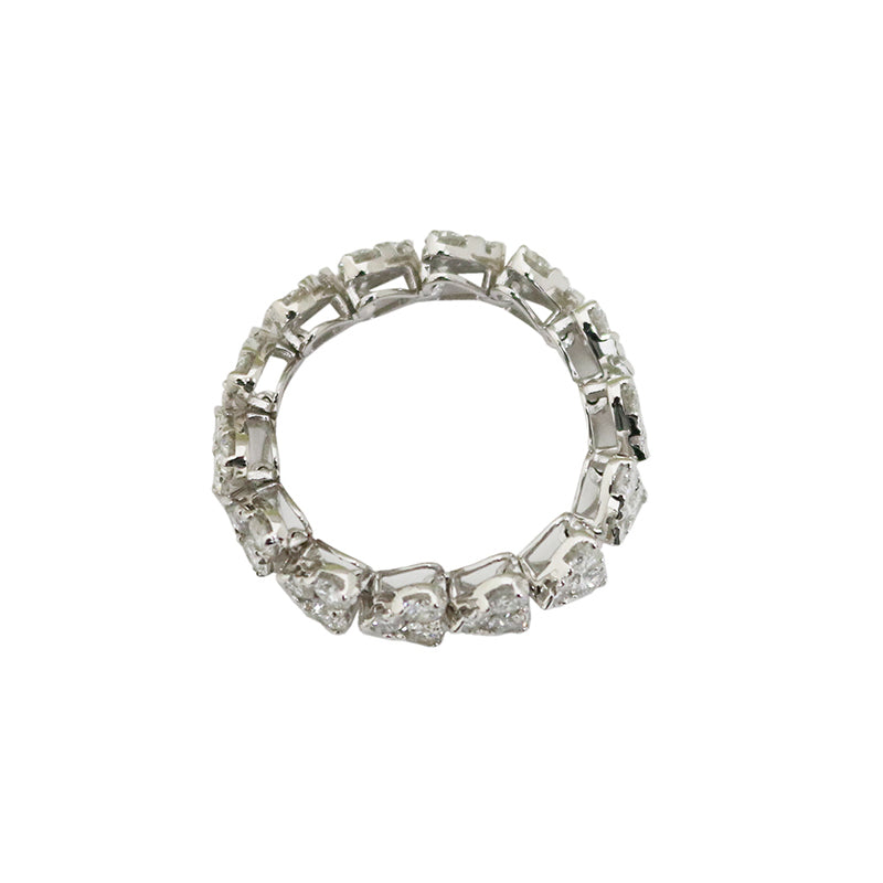 K18WG/D2.00ct　ハート　ダイヤモンドリング【新品】