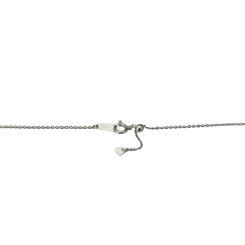 K18WG/D0.15ct　イニシャル「T」　ダイヤモンドペンダント【新品】
