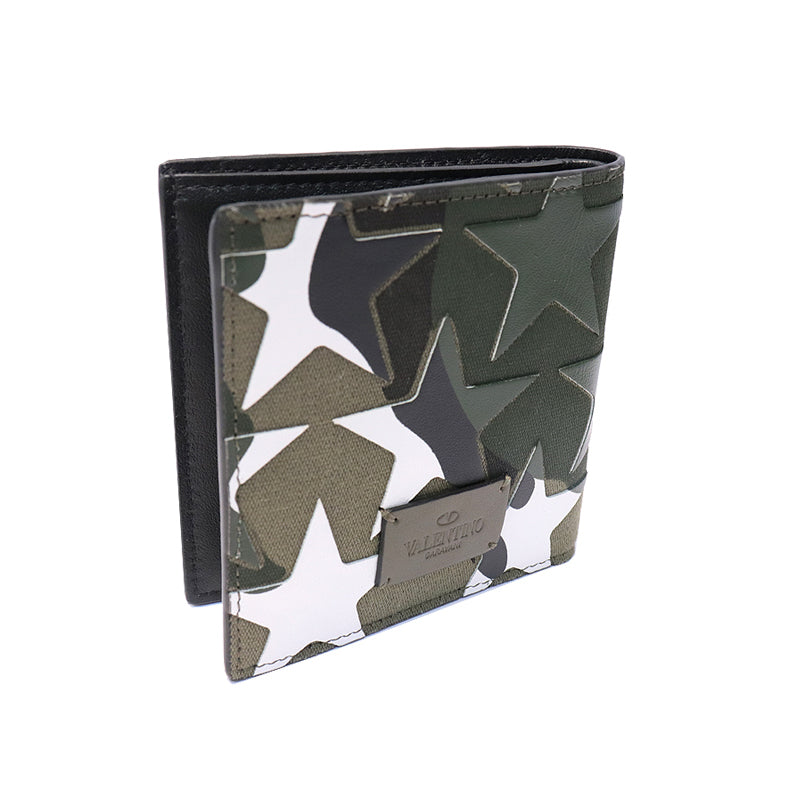 VALENTINO　バレンチノ　ガラバーニ　二つ折り財布　カモフラ【未使用品】