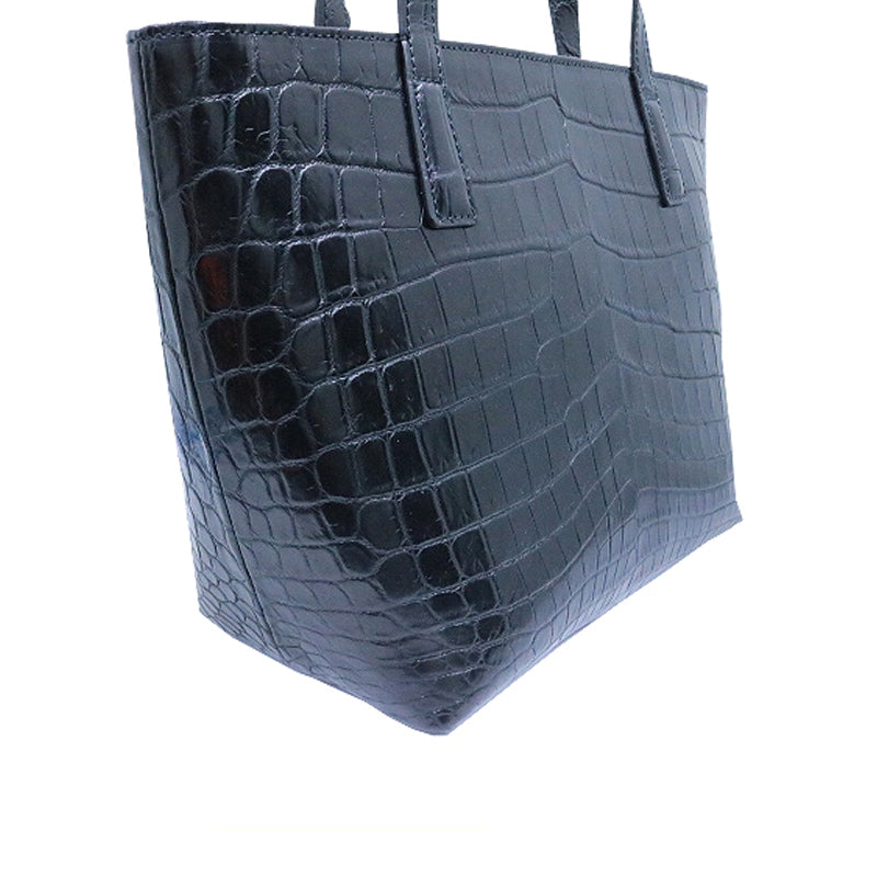 クロコダイル　ハンドバッグ　ブラック【新品】