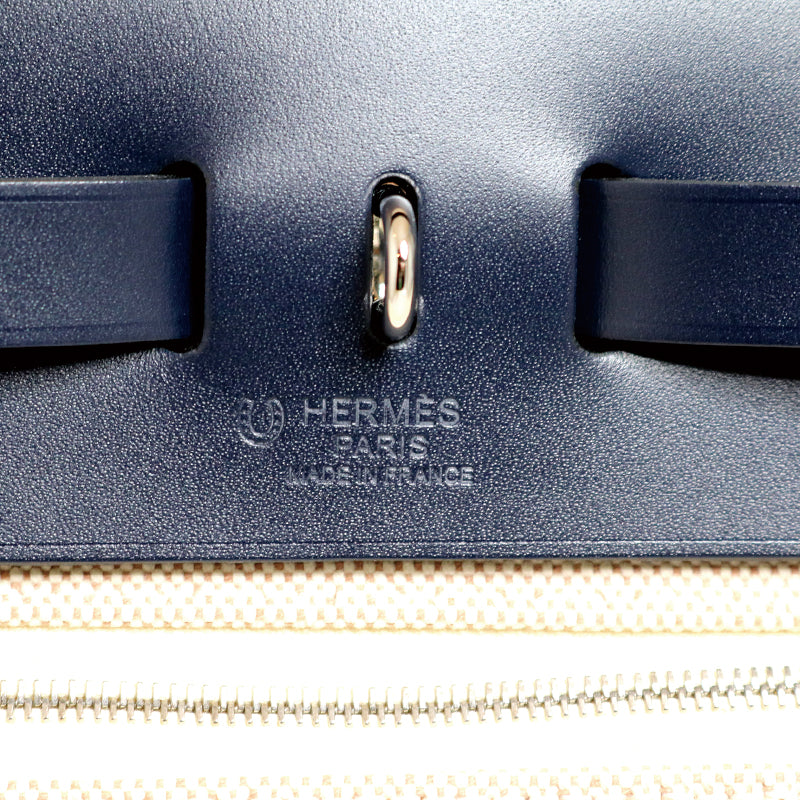 エルメス エールバッグ ジップ PM パーソナルオーダー ブラック×ベージュ シルバー金具 新品